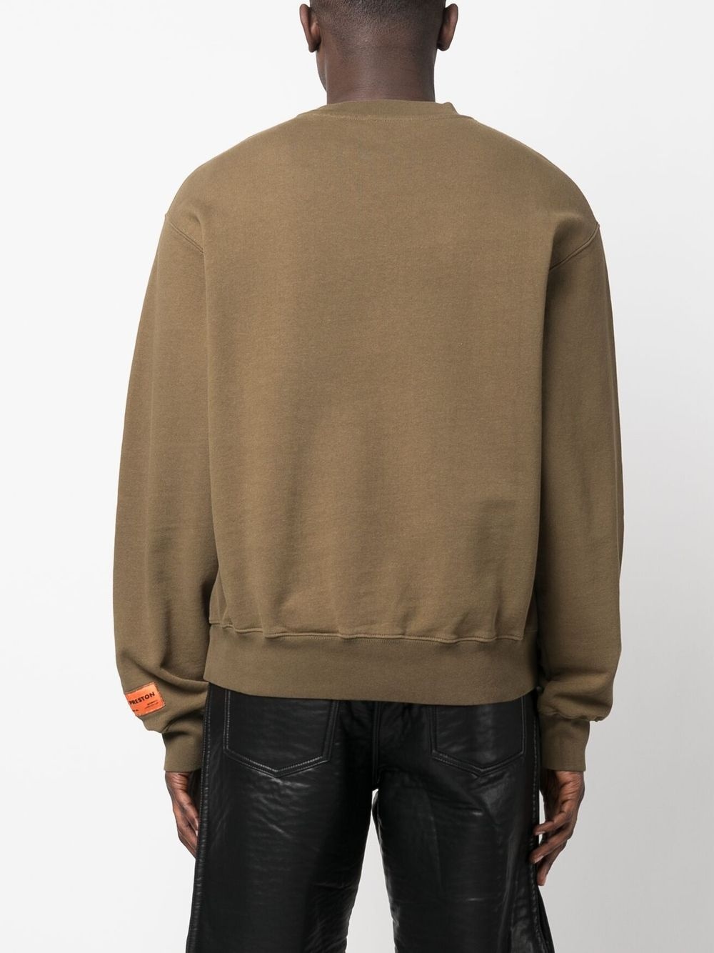 logo-patch bird-print cotton sweatshirt - 4
