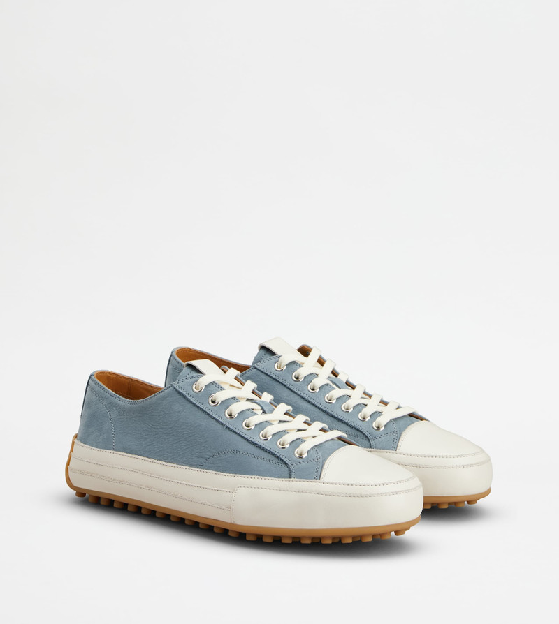 SNEAKERS IN NUBUCK - LIGHT BLUE 2