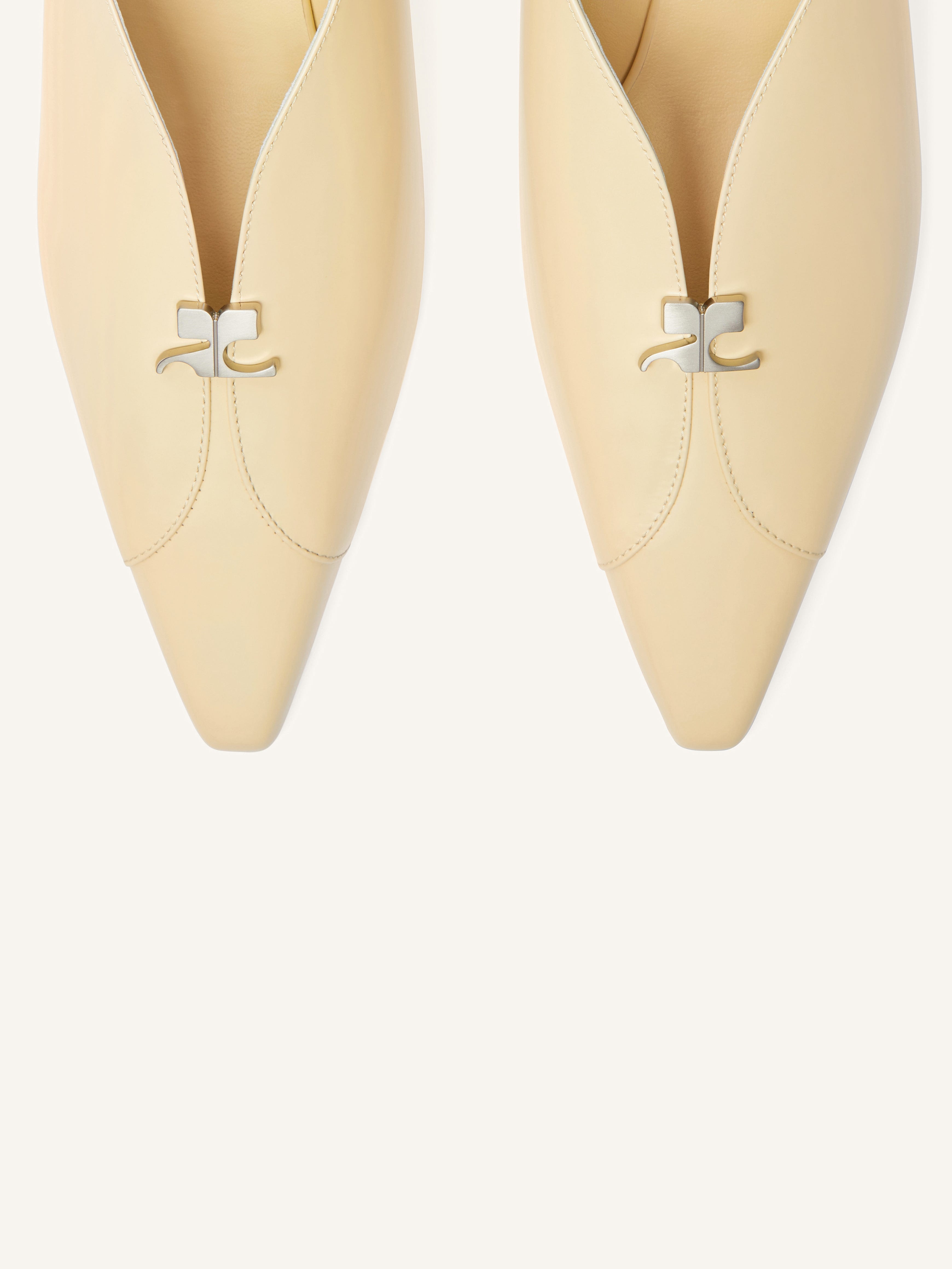 LEATHER SLINGBACKS - 4