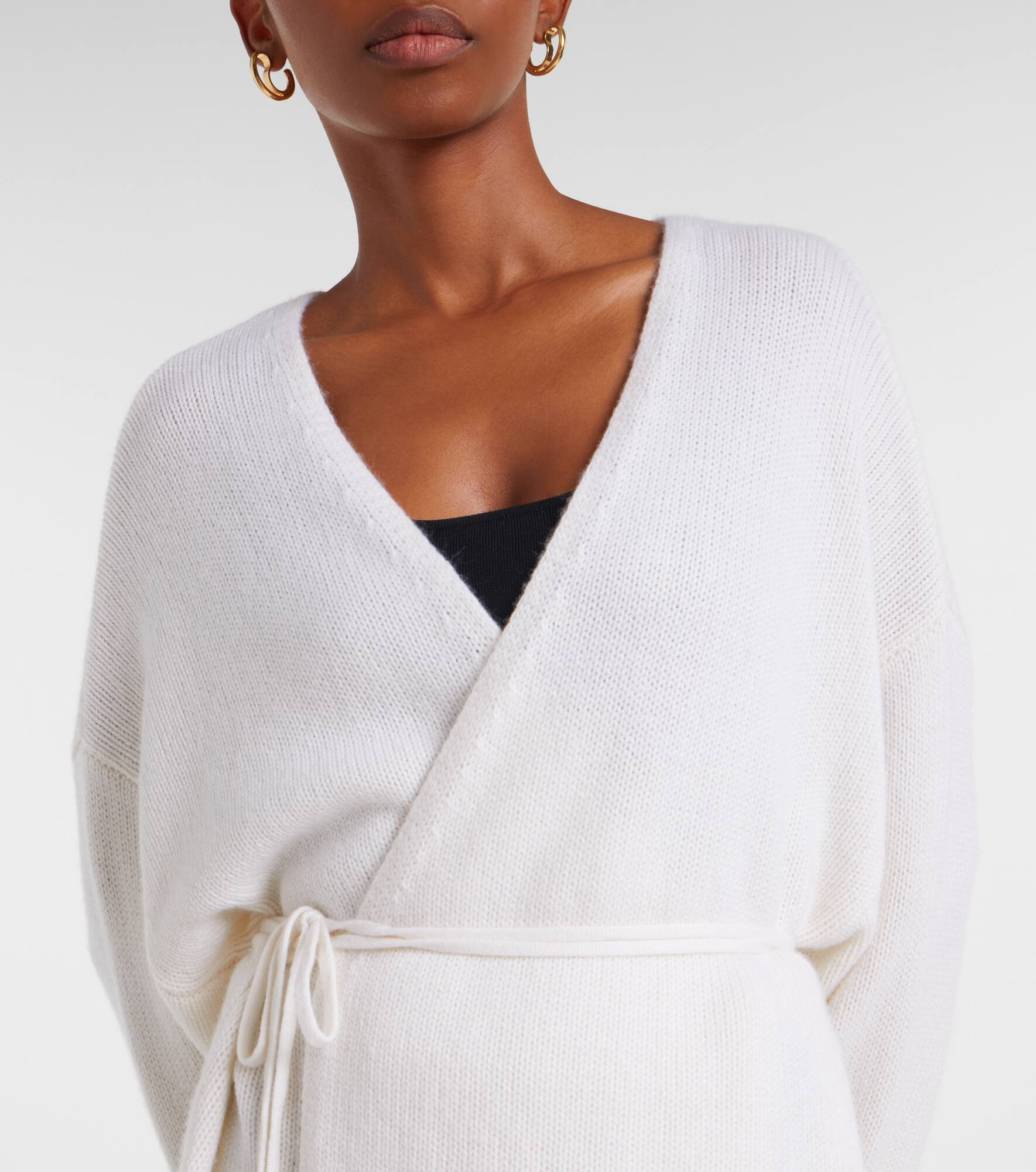 Laurina cashmere wrap cardigan - 4