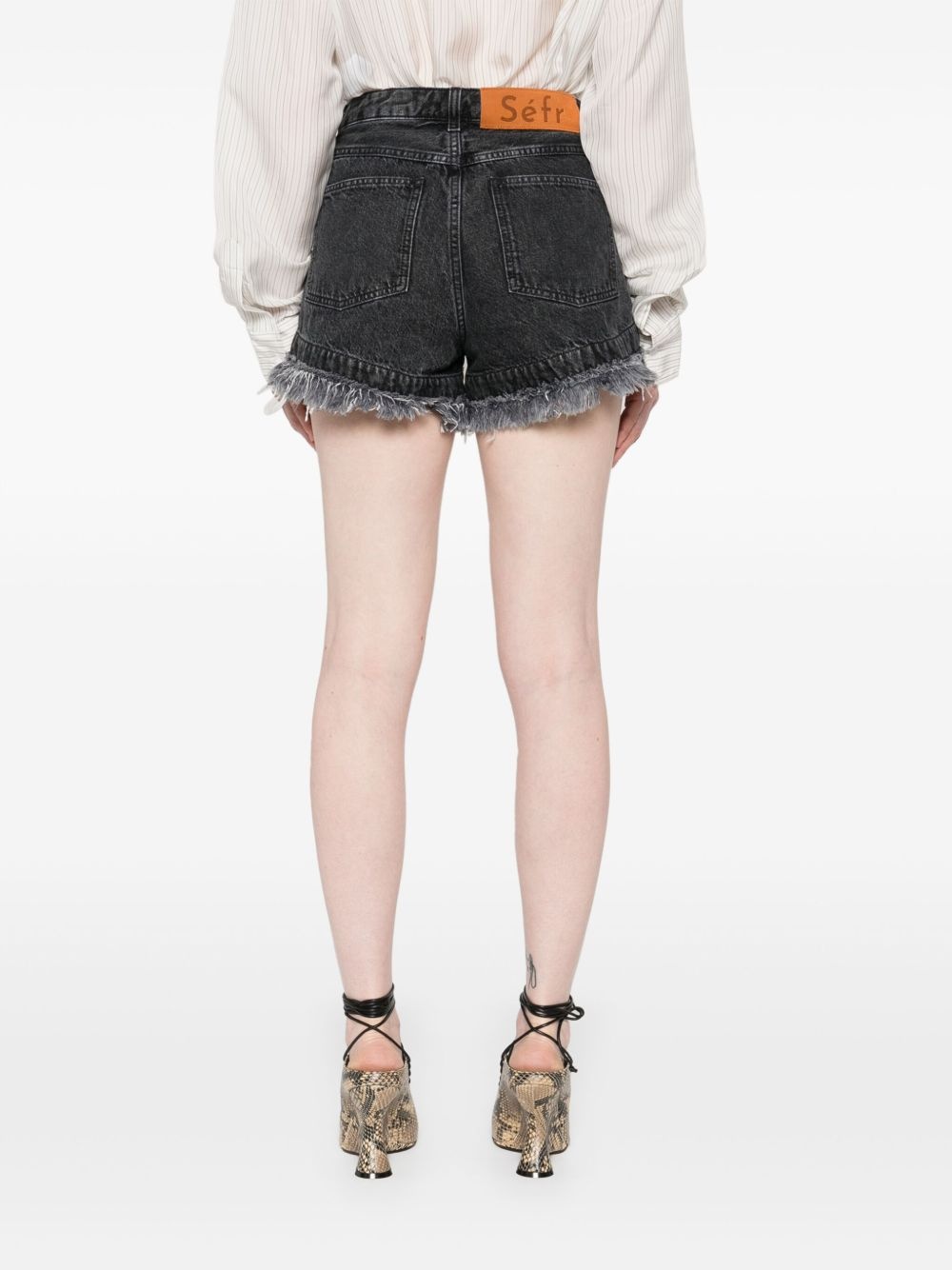 Thea denim shorts - 4