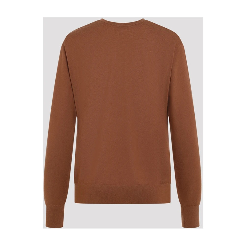 Dries Van Noten LUXURIOUS BROWN MERINO WOOL SWEATER outlook