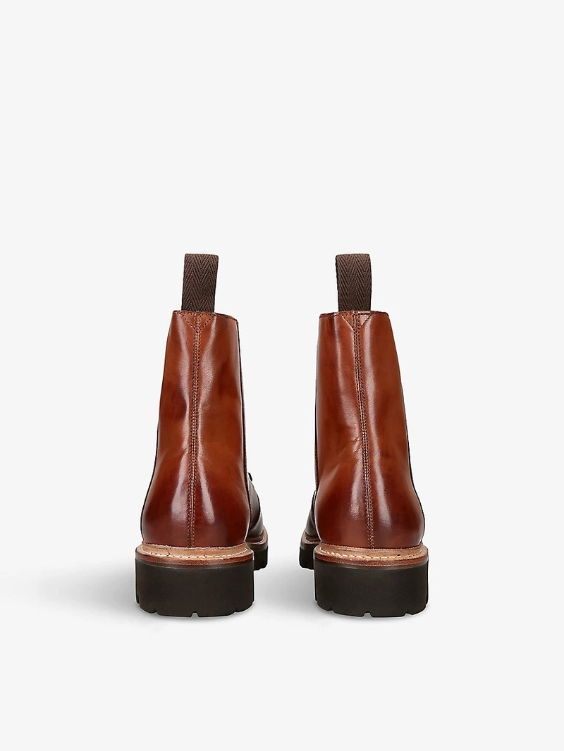 Grenson Brady mid-top lace-up leather boots outlook