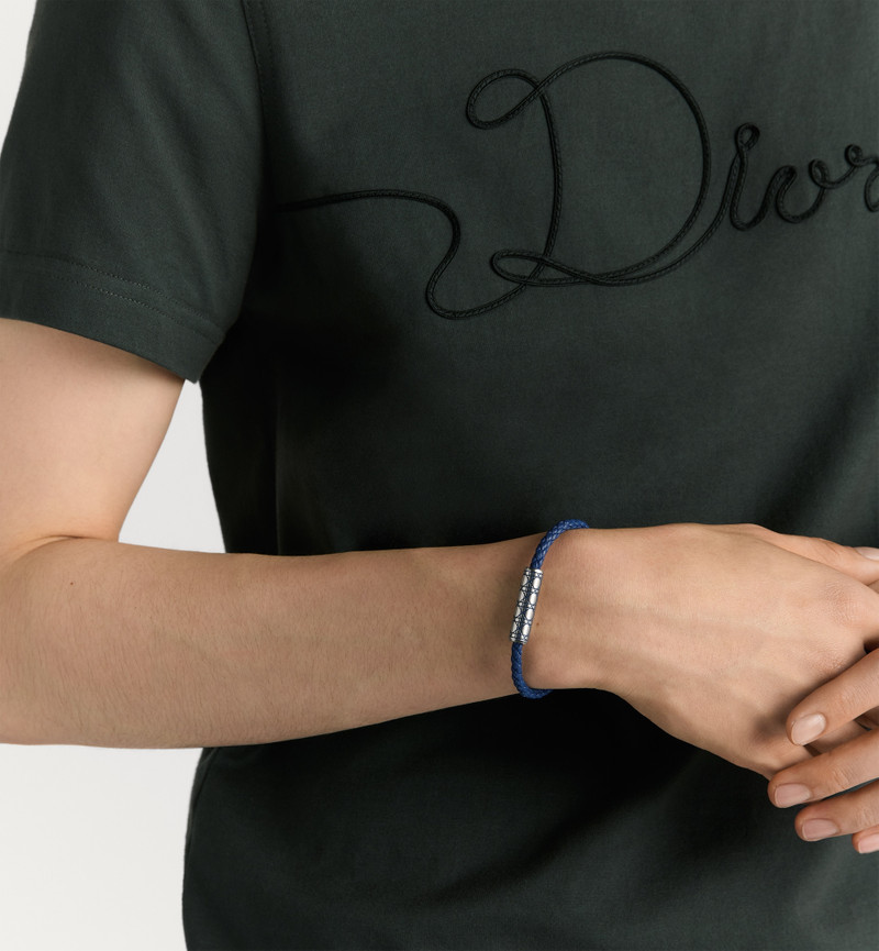 Dior Cannage Woven Leather Bracelet outlook