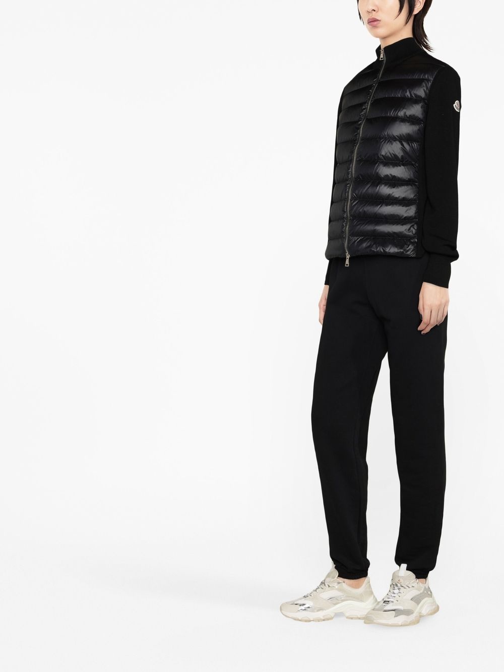 quilted padded cardigan - 3