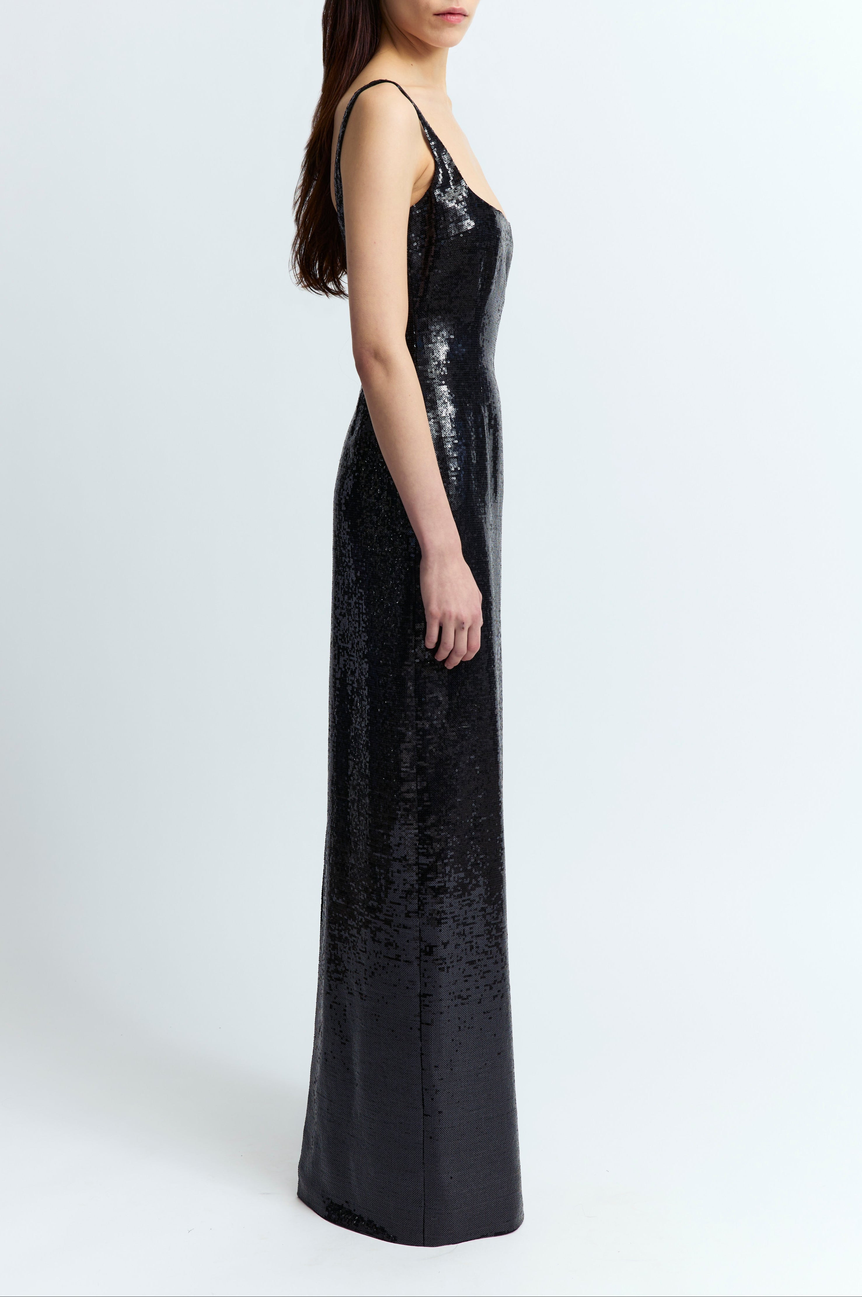 ELECTRA GOWN IN LINEN SEQUIN - 3