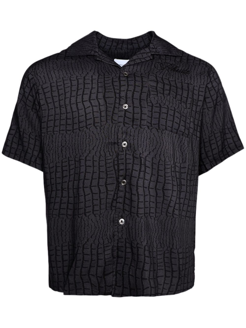 crocodile-print shirt - 1
