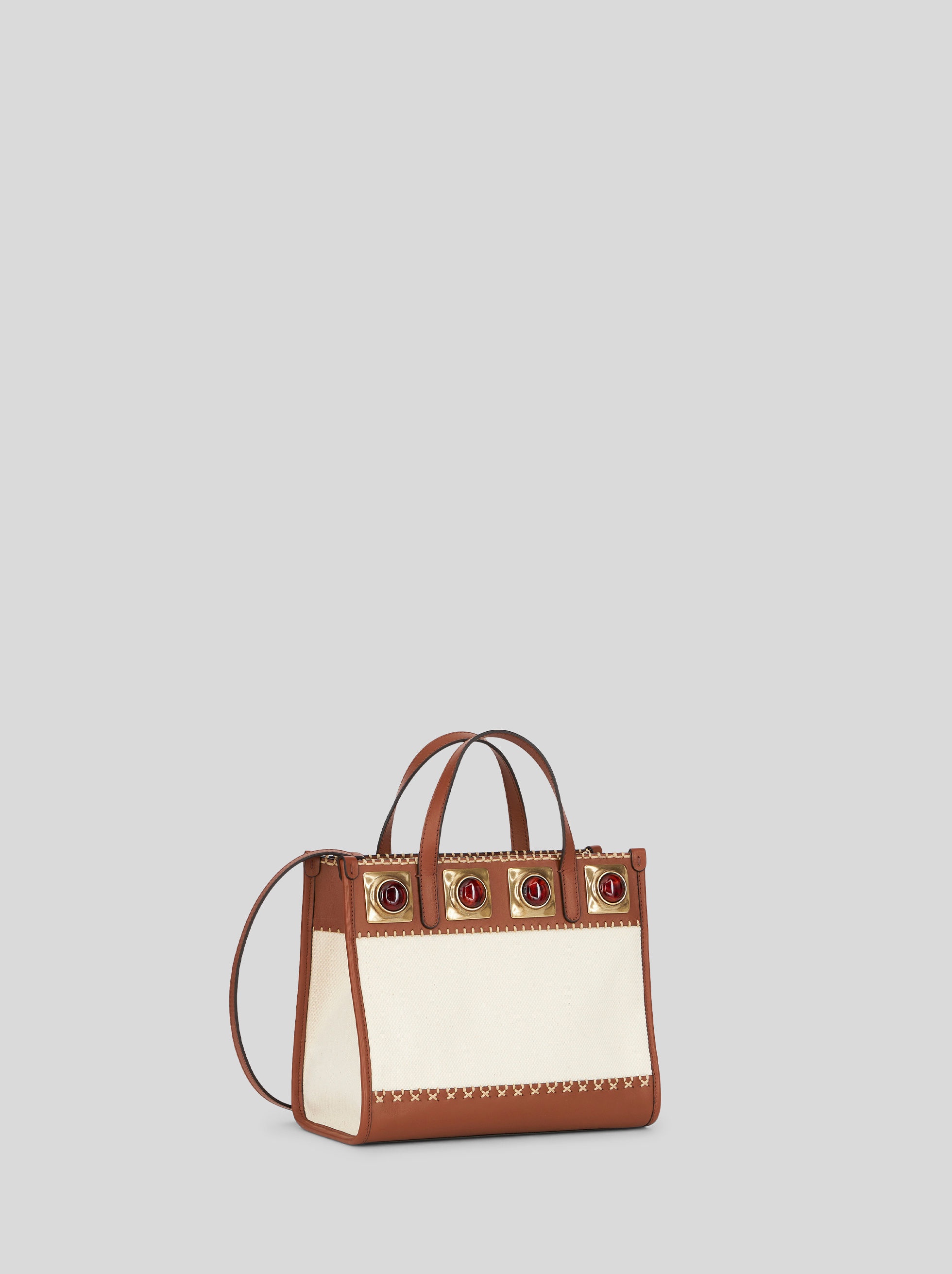 SMALL CROWN ME BAG WITH AMBER STONES - 5