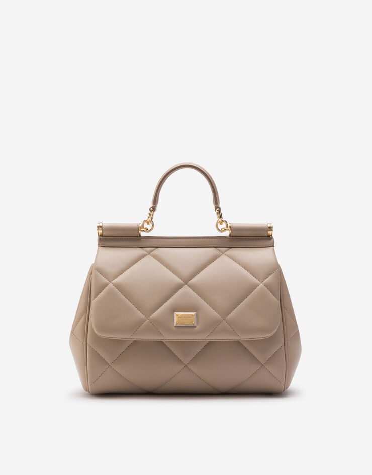 Medium Sicily bag in aria matelassé calfskin - 1