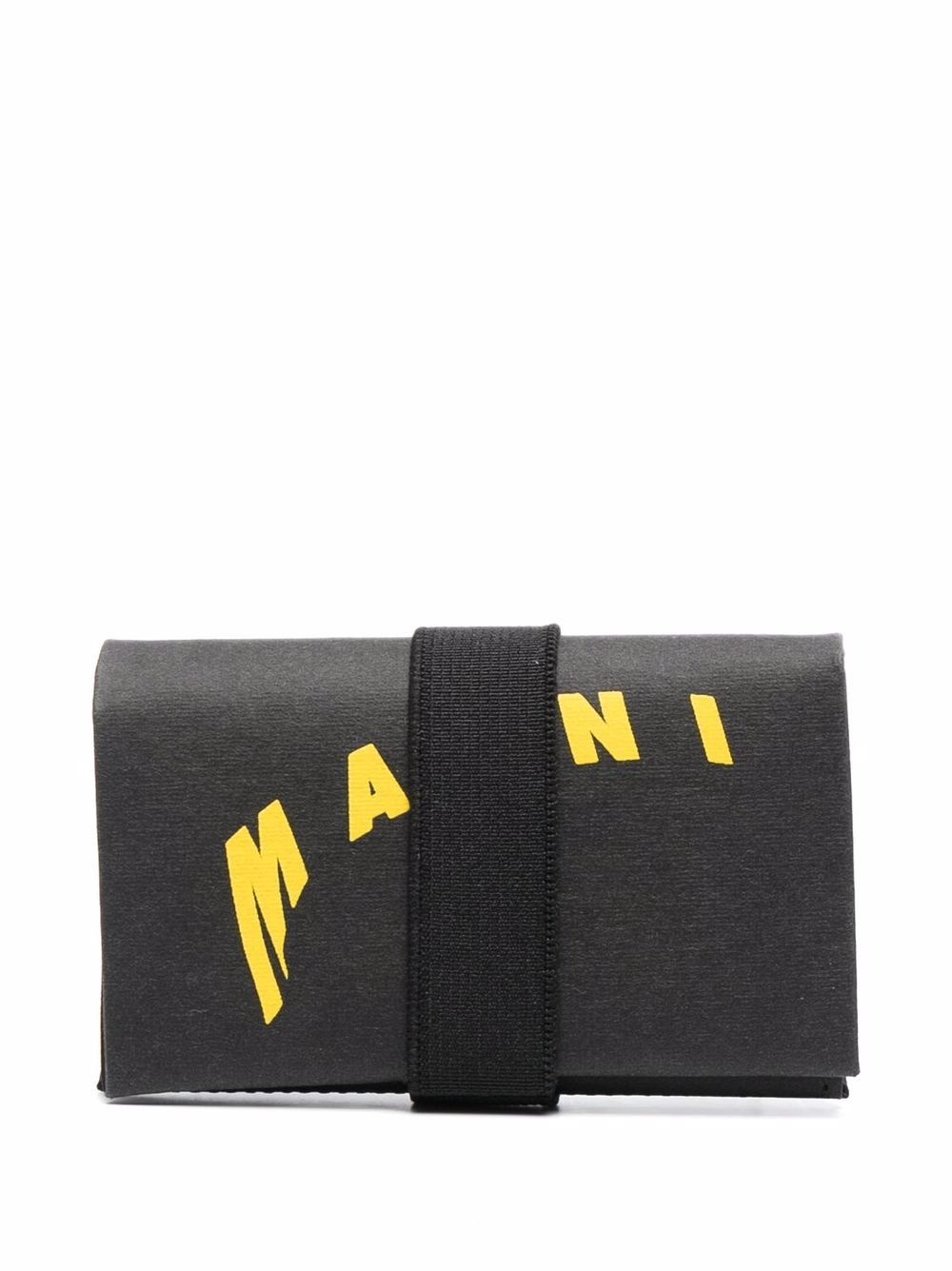 logo print origami wallet - 1