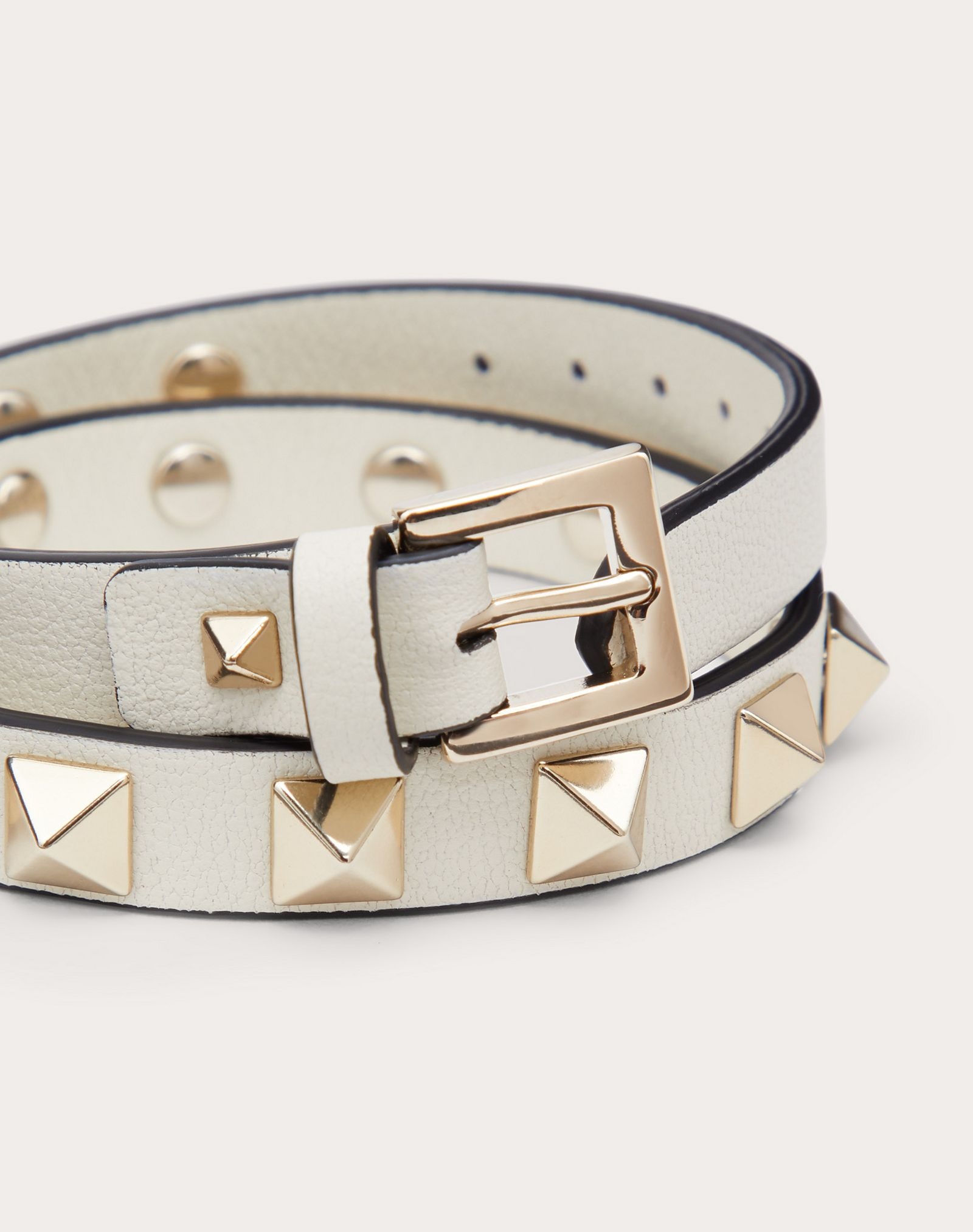 ROCKSTUD CALFSKIN DOUBLE-STRAP BRACELET - 4