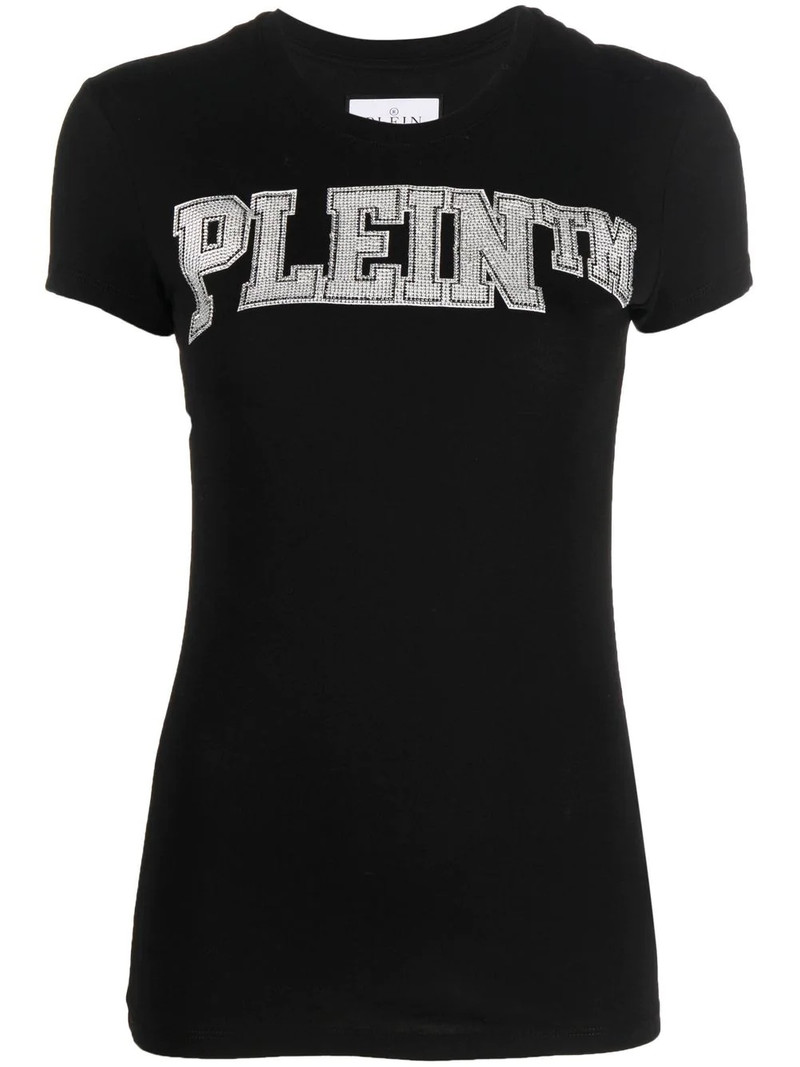 appliqué logo-print T-shirt 1