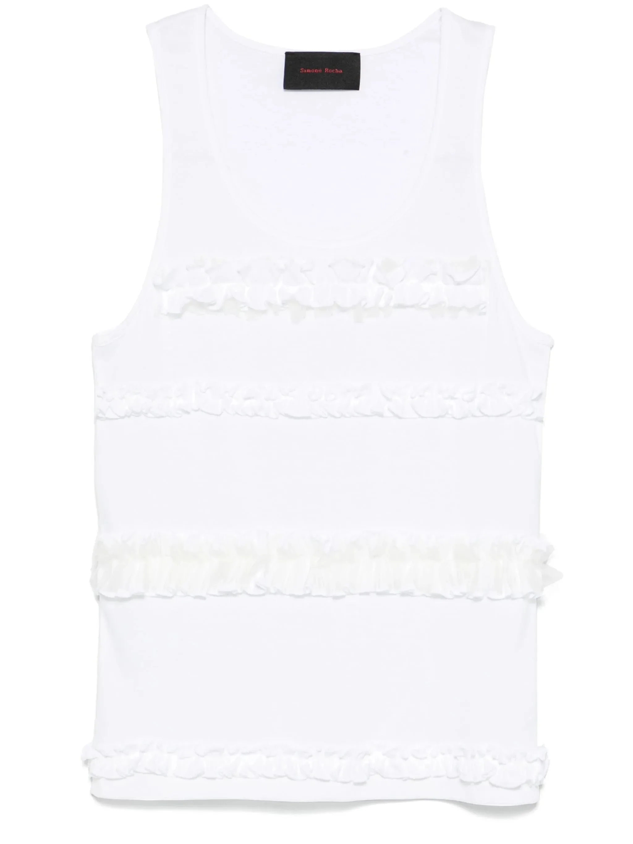 ruffle frill tank top - 1