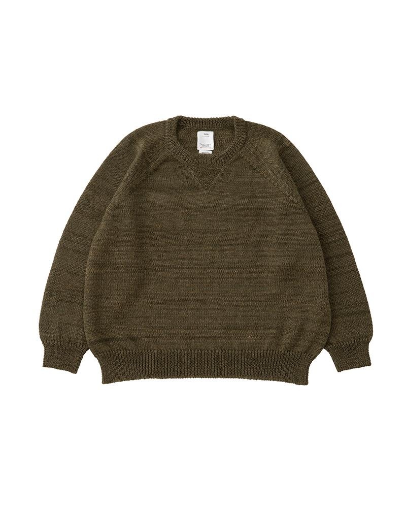 AMPLUS CREW KNIT W OLIVE - 1