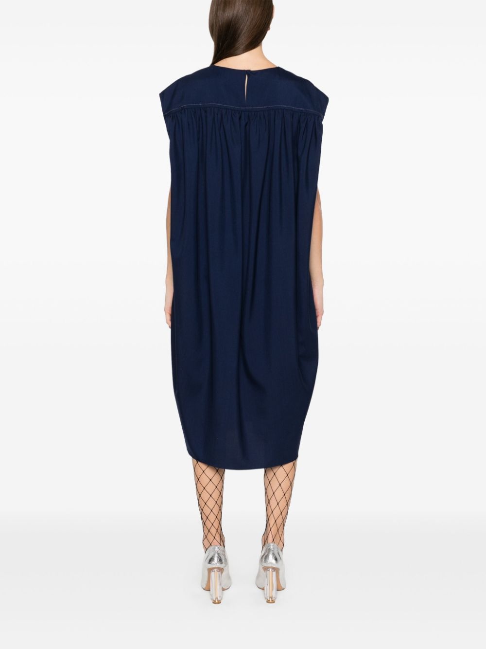 wool midi dress - 4