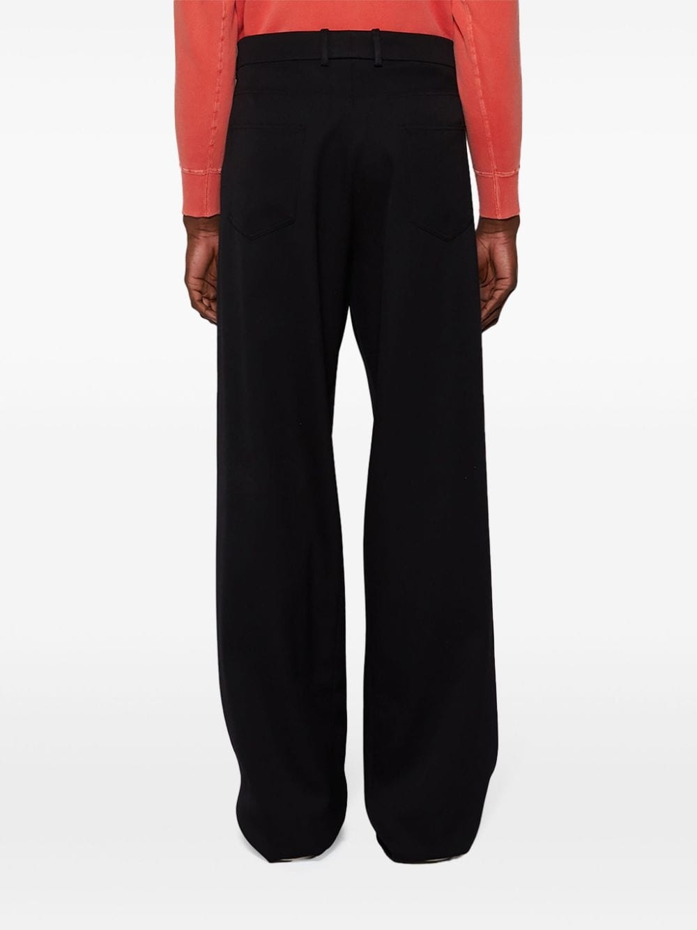 panelled wool trousers - 5