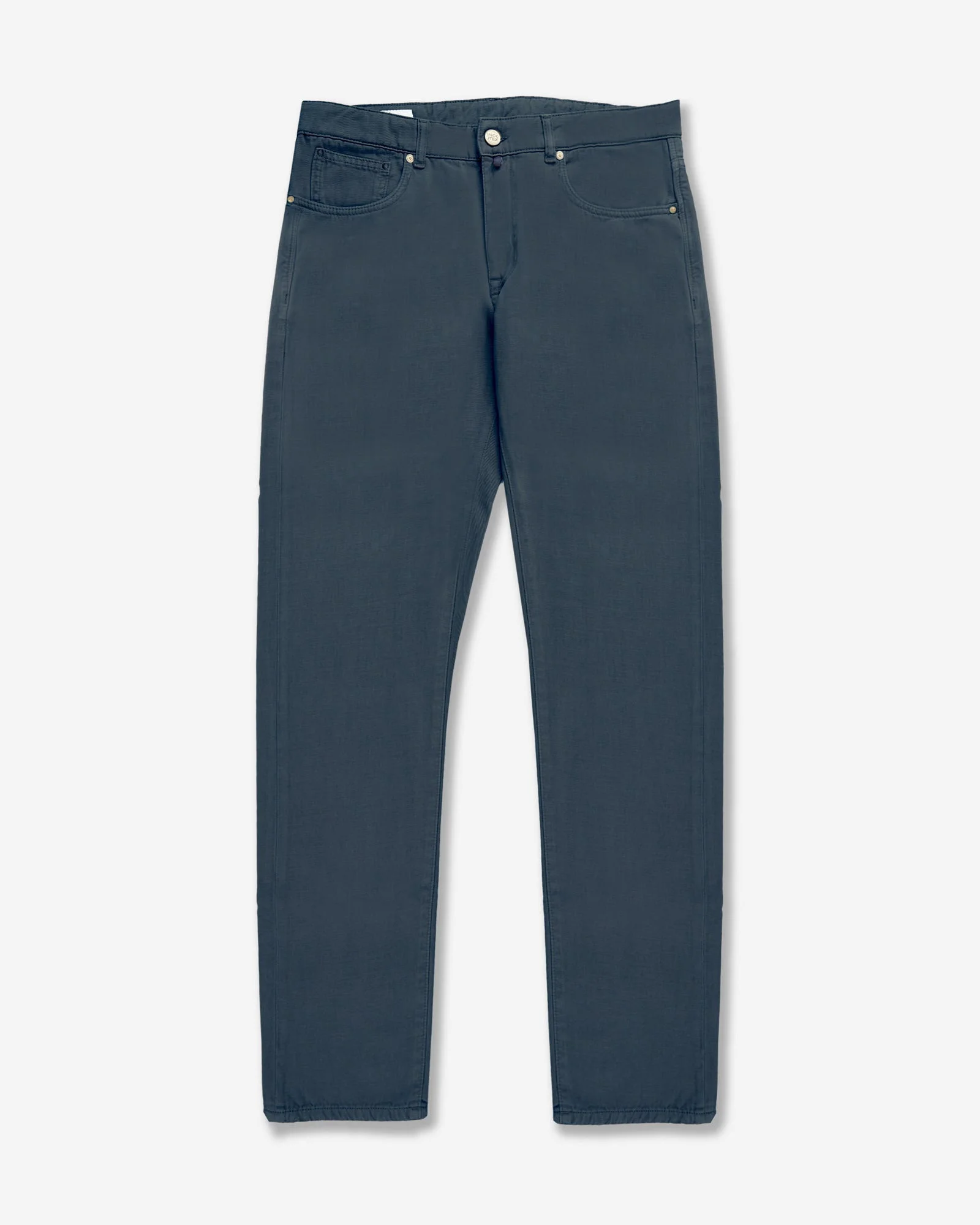 Slim-fit five-pocket trousers in cotton and cashmere - 1