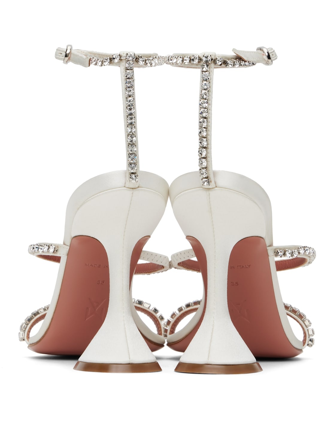 White Gilda Heeled Sandals - 2