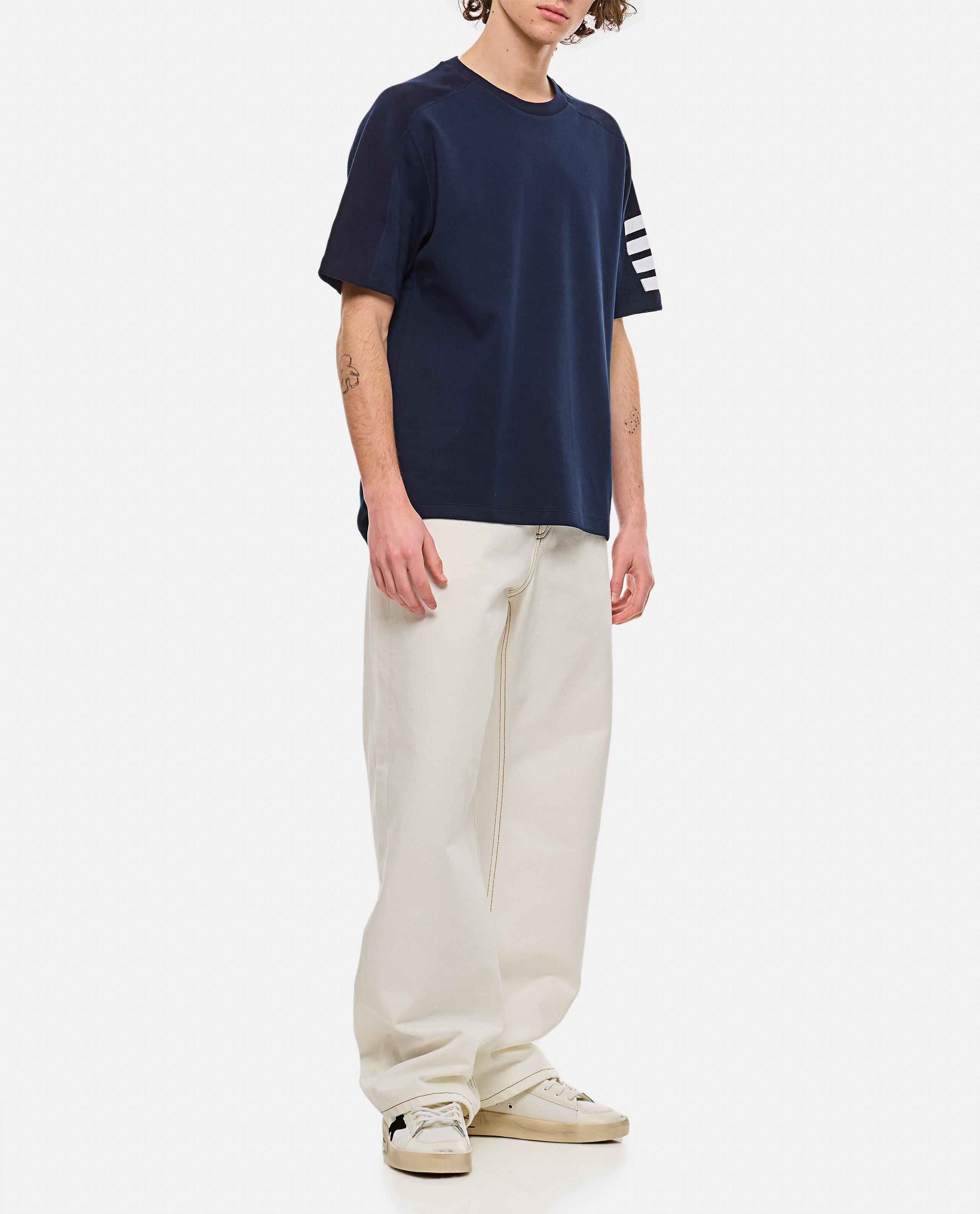 4 BAR STRIPE COTTON T-SHIRT - 2
