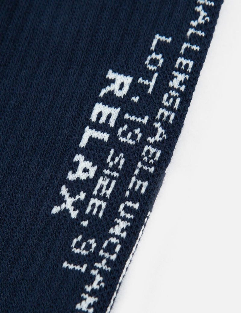 KAMON AND LOGO-TRIO JACQUARD LONG SOCKS 13