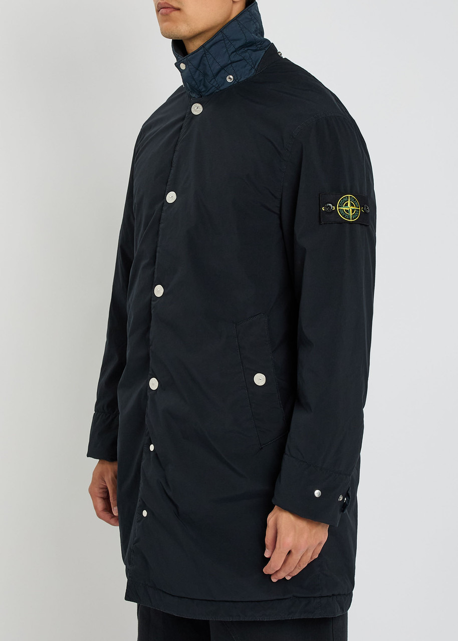 Stone Island Logo Hooded Shell Coat - 6