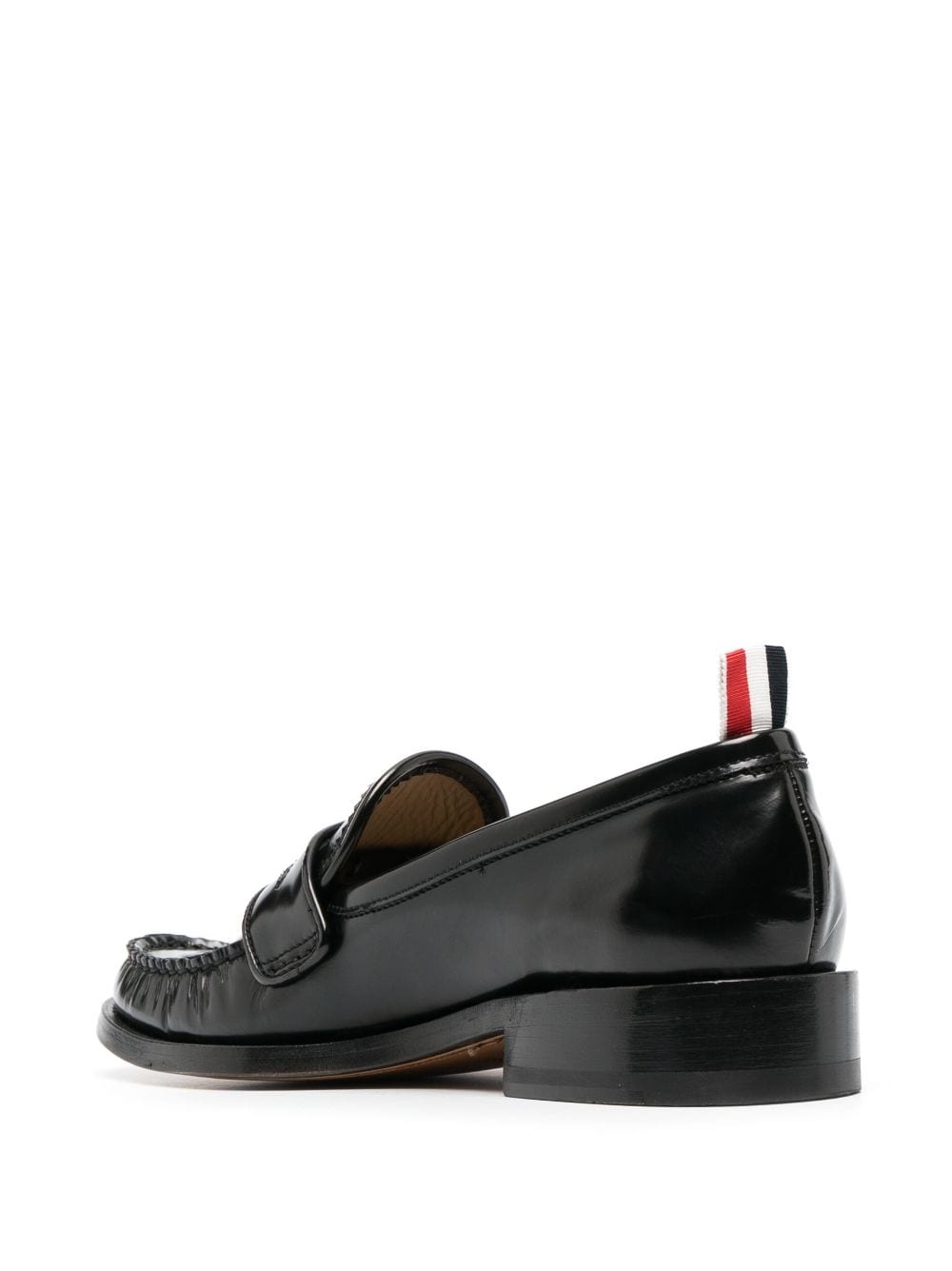 RWB-tab leather penny loafers - 3
