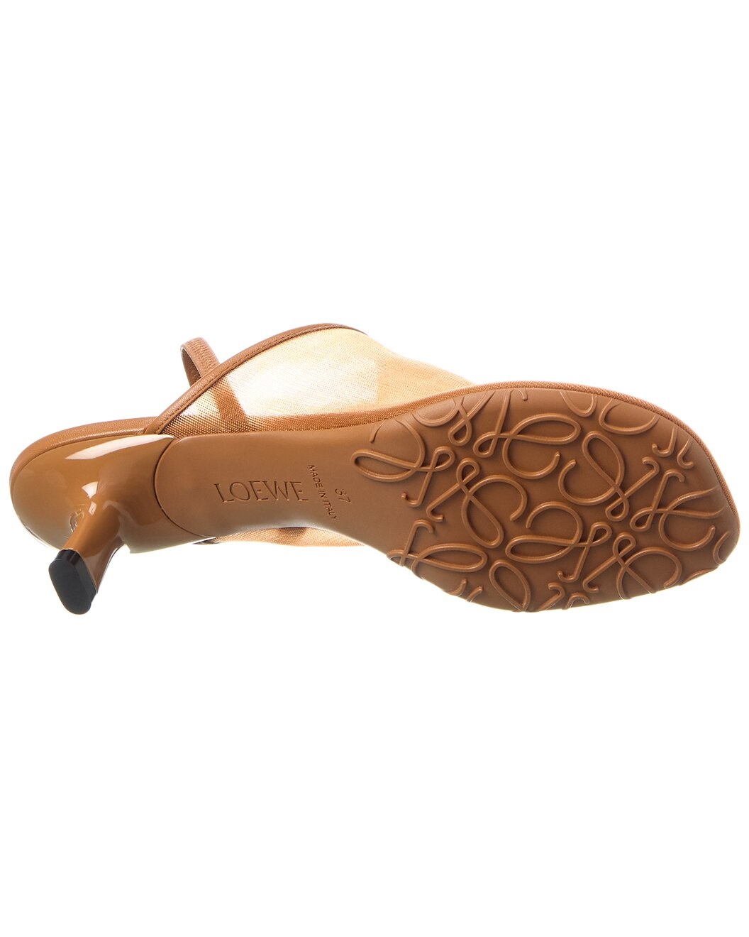 Loewe Petal Mesh & Leather Slingback Pump - 4