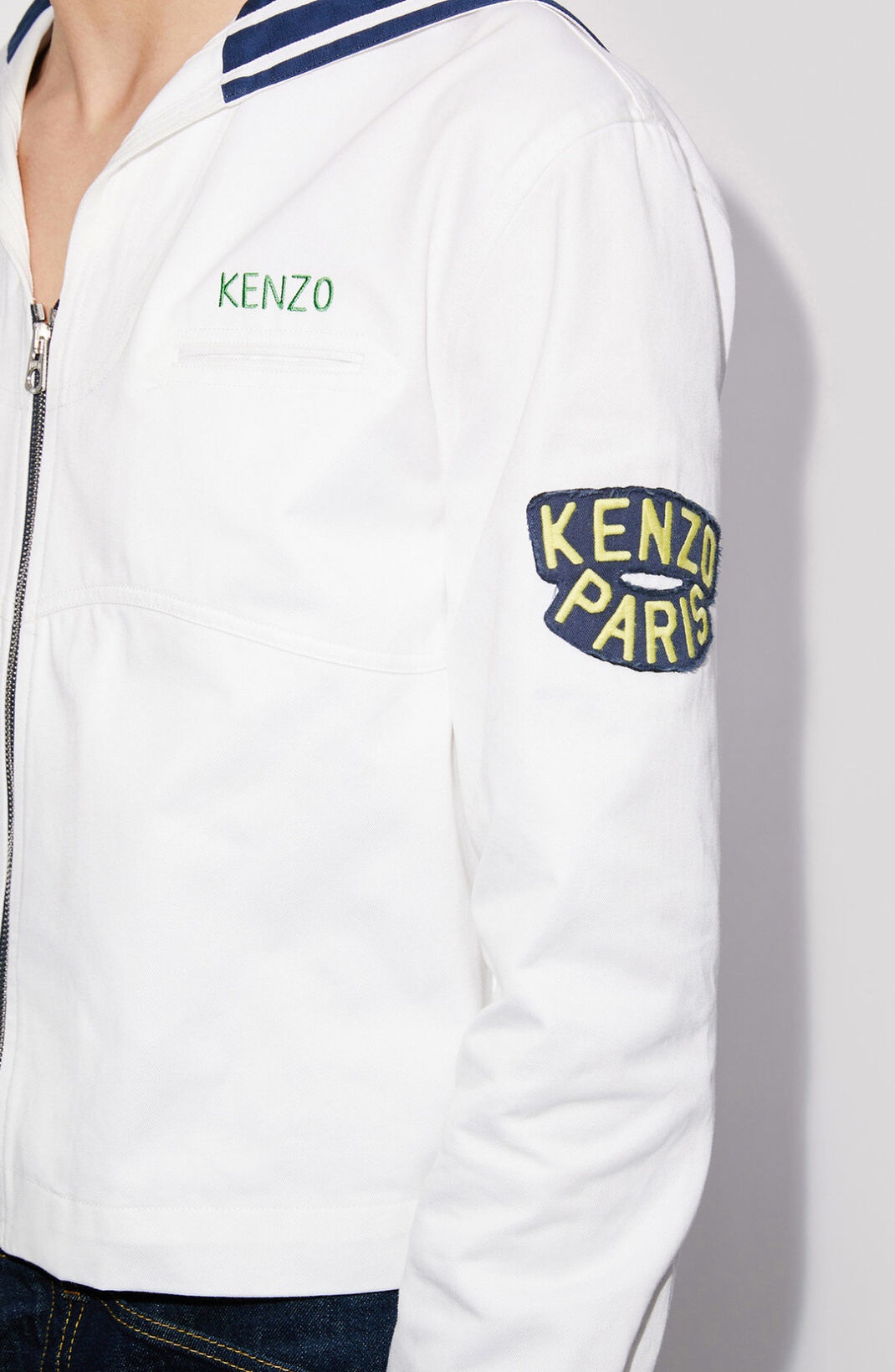 'KENZO Sailor' cropped shirt jacket - 6