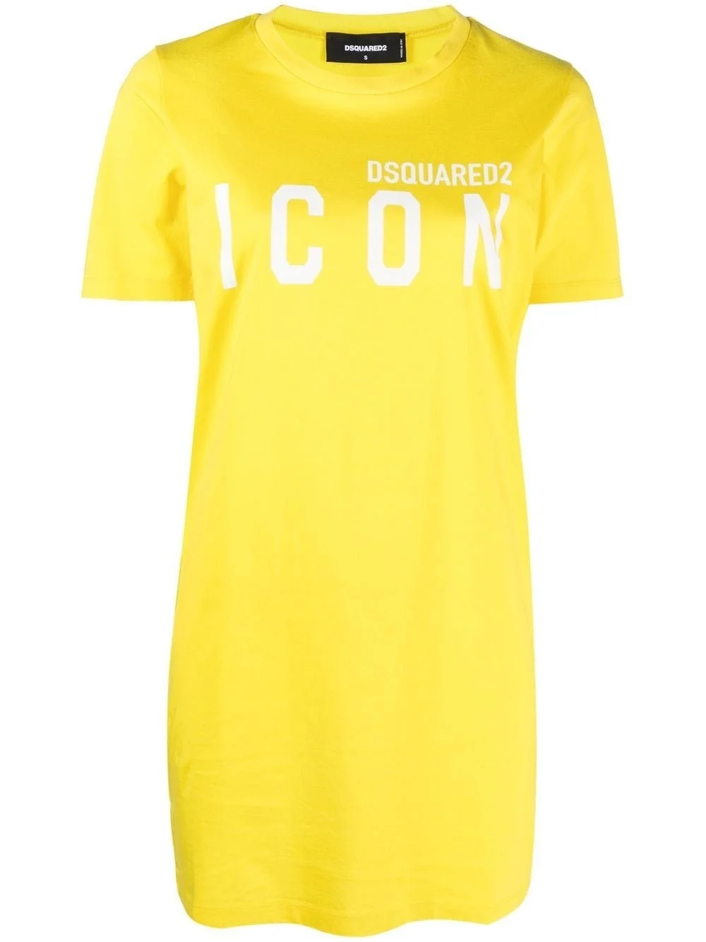 logo-print T-shirt dress - 1