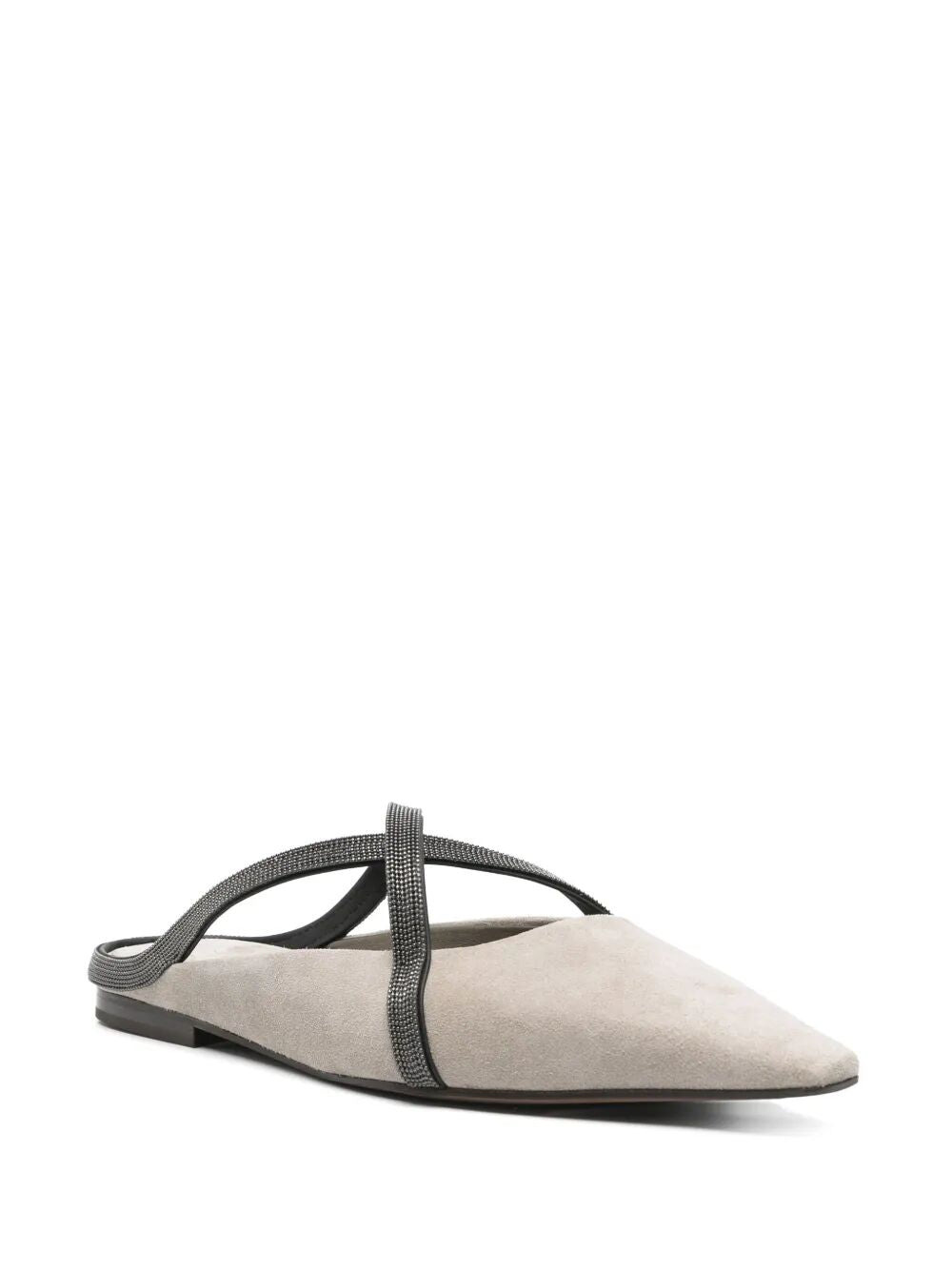 Brunello Cucinelli Women Flat Square Pointed Ballet - 4