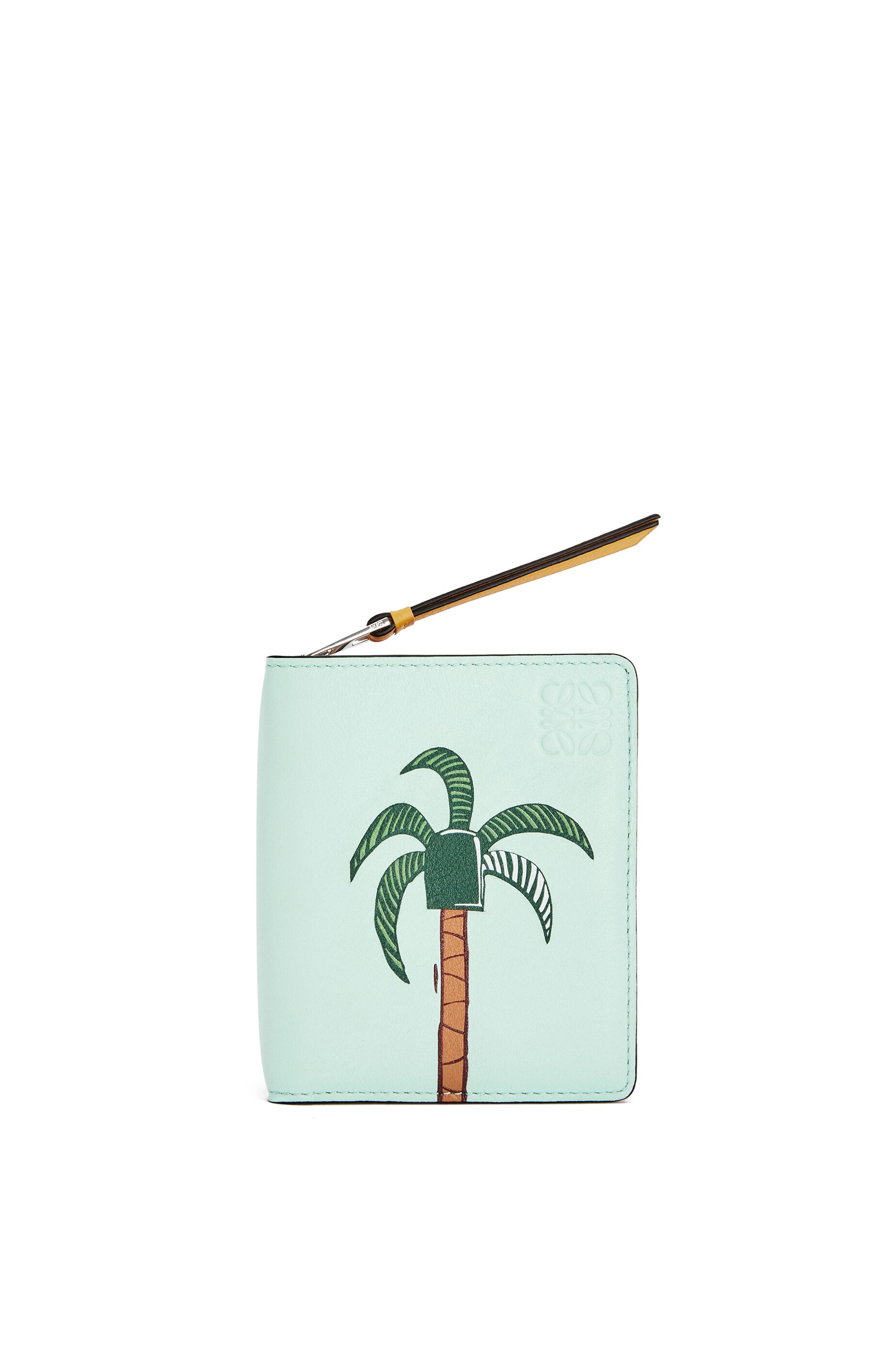 La Palme compact zip wallet in classic calfskin - 1