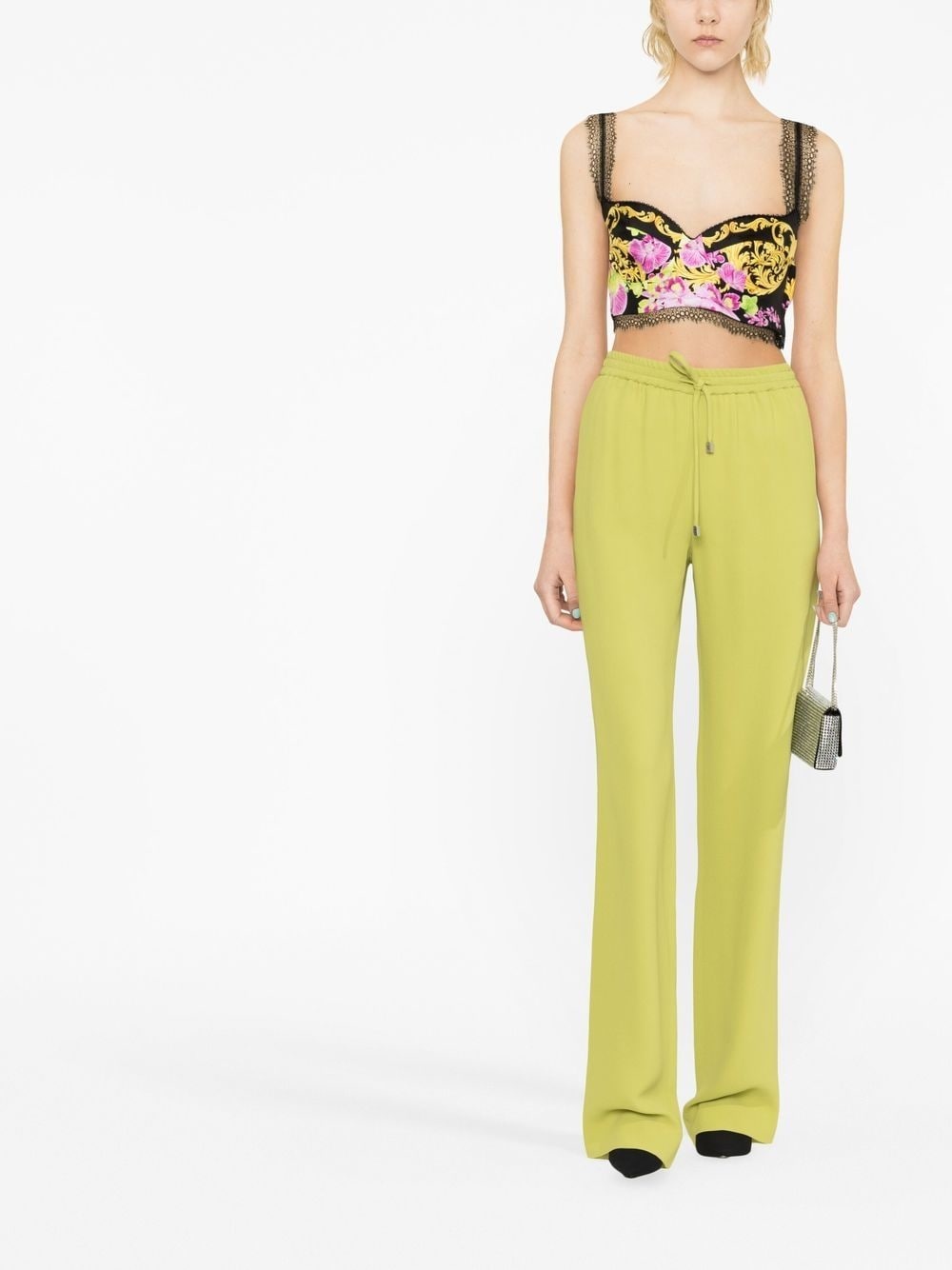 Medusa Orchid-print bustier top - 2