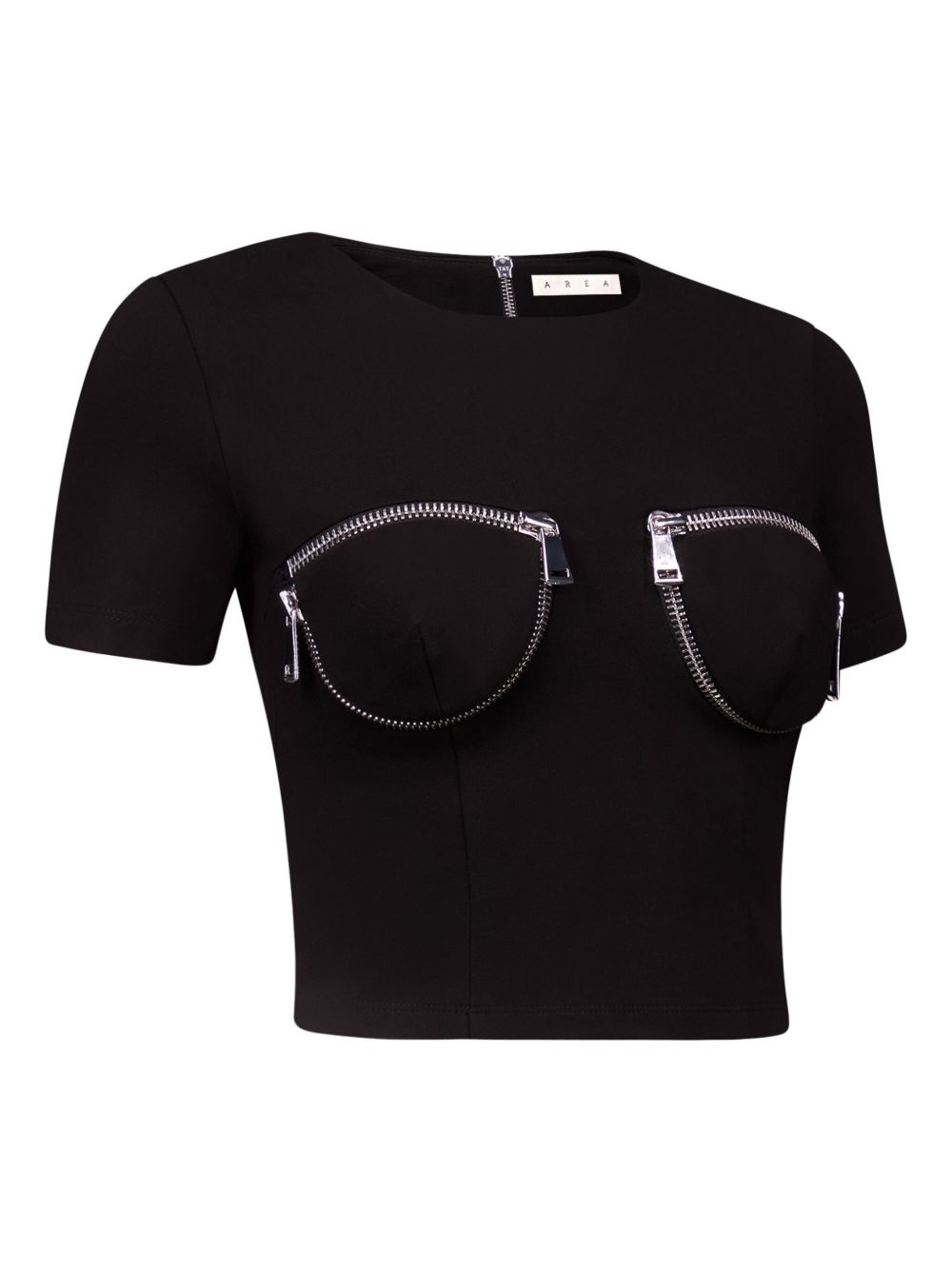 zip-detail T-shirt - 6