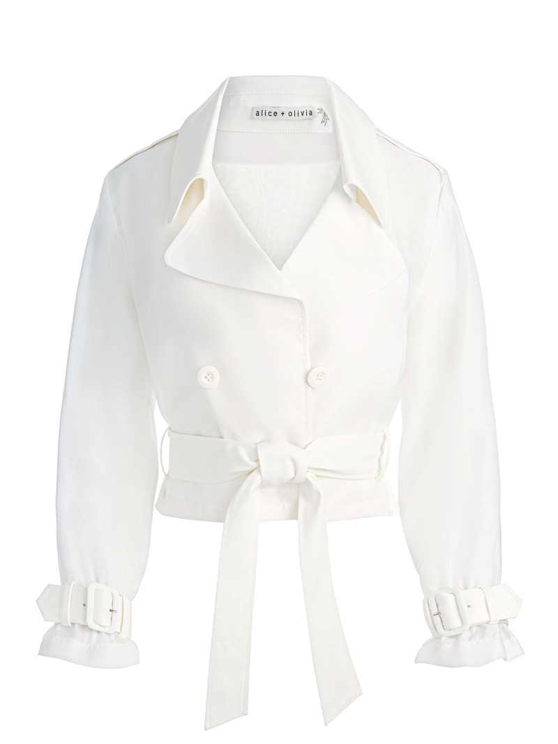 KEITH SHEER COMBO CROPPED TRENCH 1