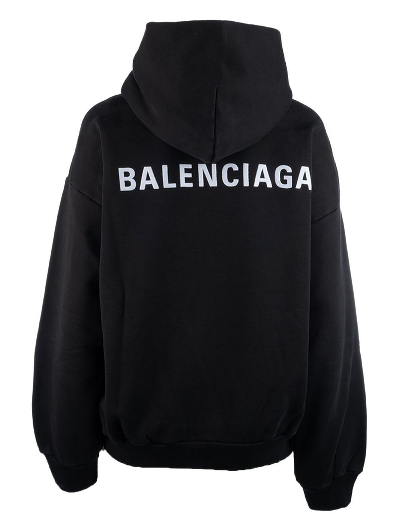 BALENCIAGA logo-print hoodie outlook