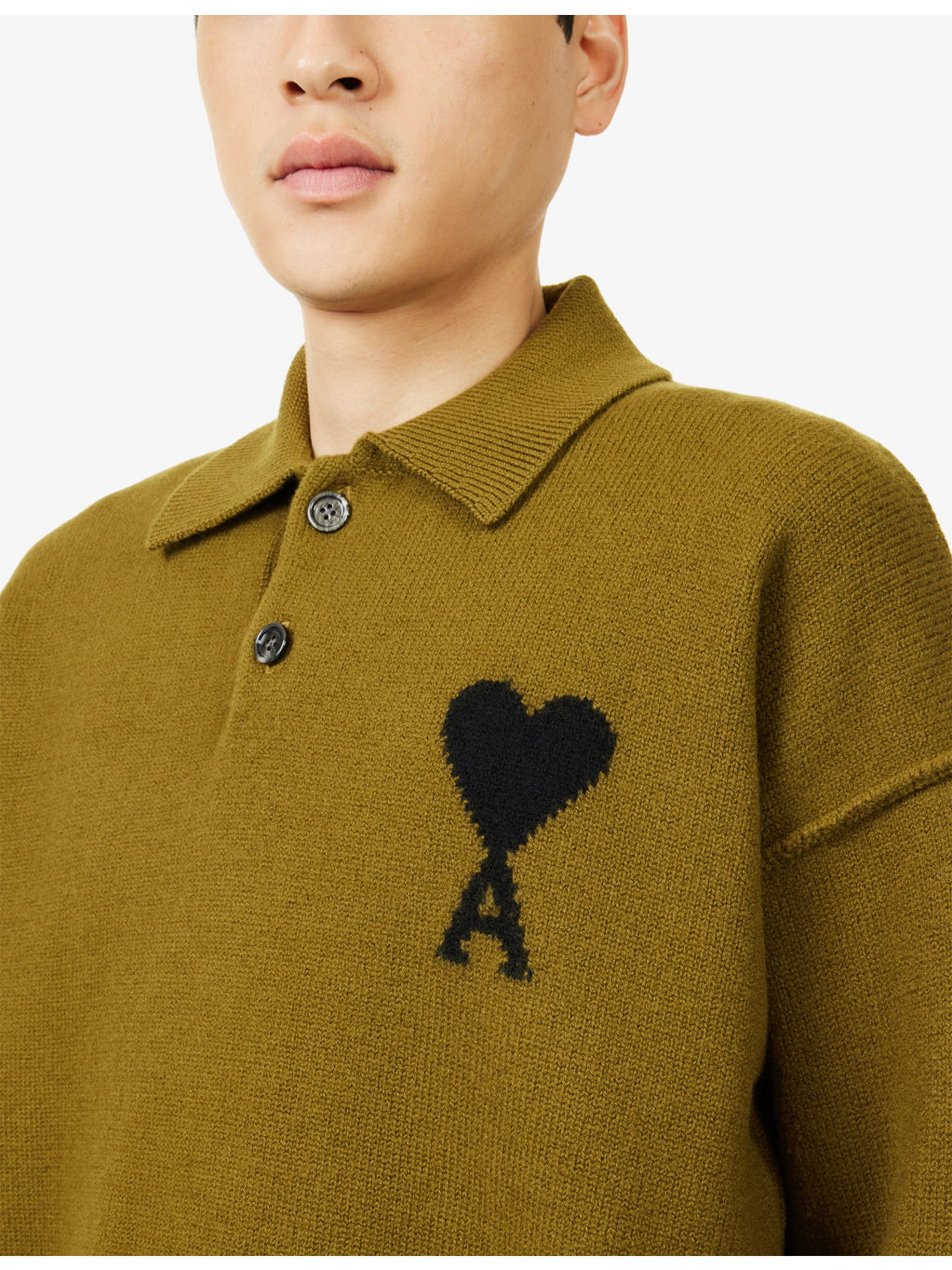 Ami De Coeur Logo-Intarsia Wool Knitted Jumper - 5