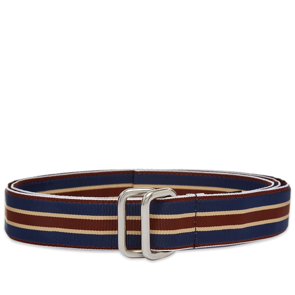 Beams Plus Grosgrain Tape Double Ring Belt - 1