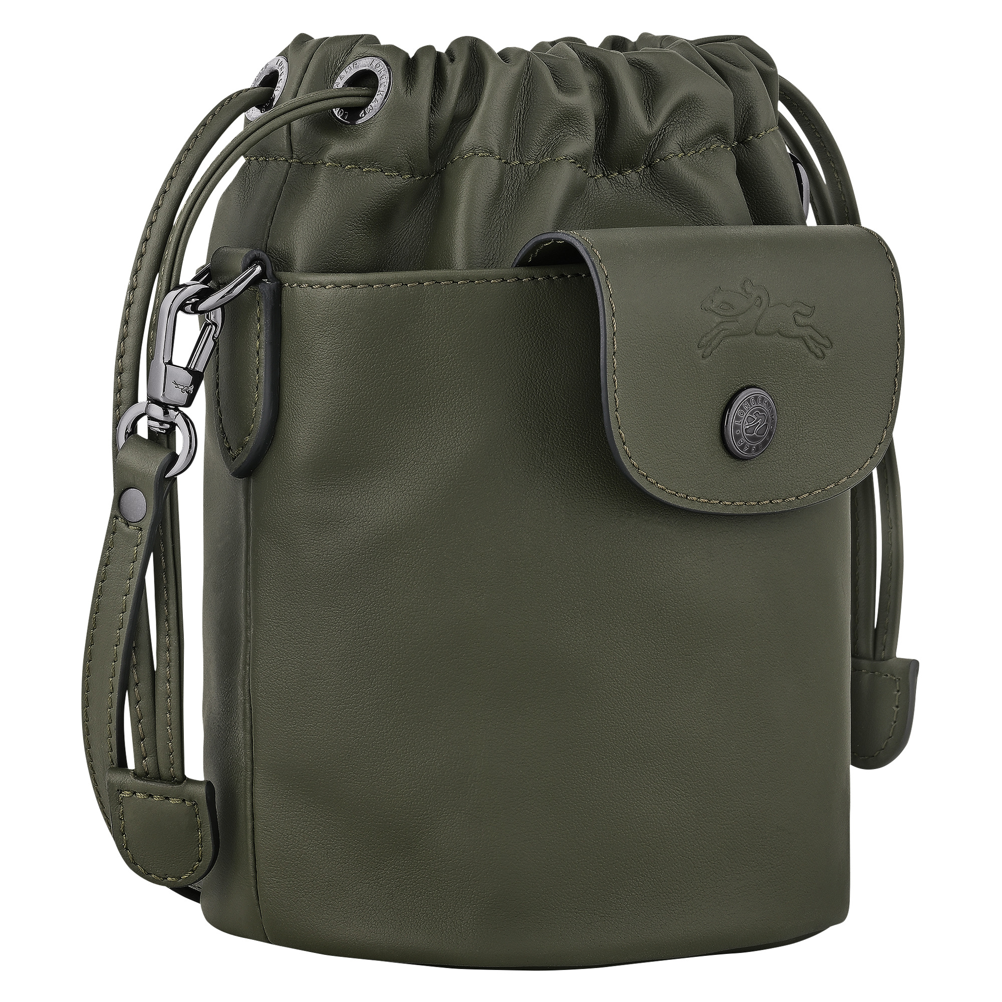 Le Pliage Xtra Bucket bag Fir - Leather - 3