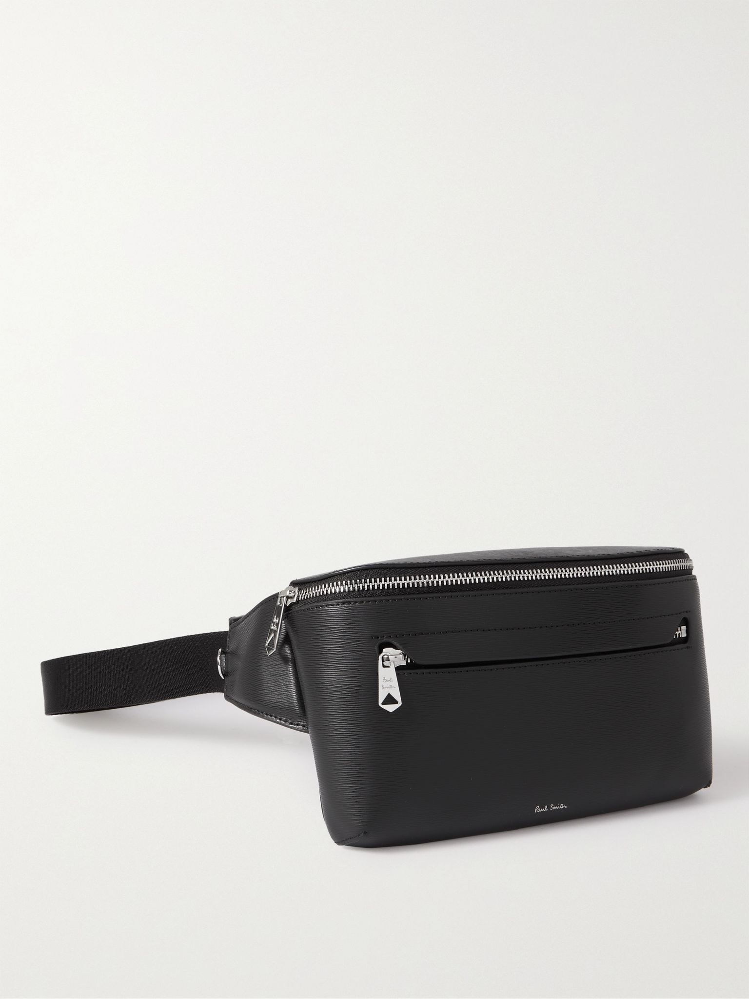 Textured-Leather Belt Bag - 1