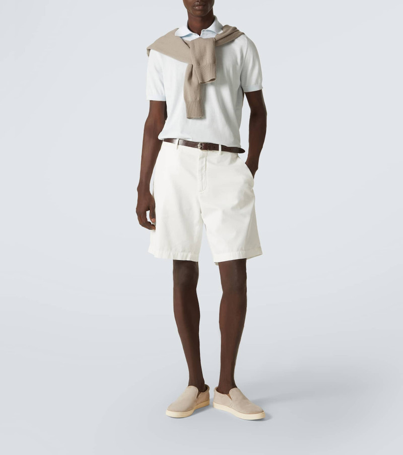 Brunello Cucinelli Cotton twill Bermuda shorts outlook