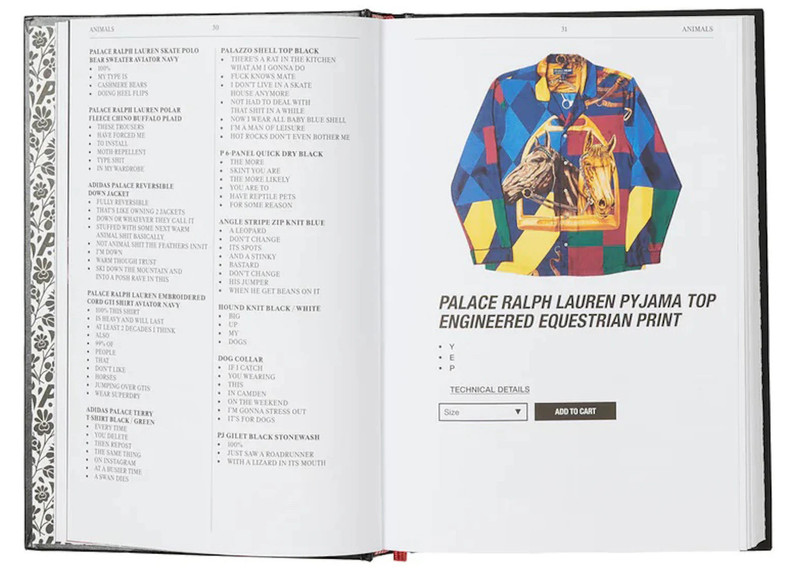 PALACE Palace Product Descriptions: The Selected Archive Book Black outlook
