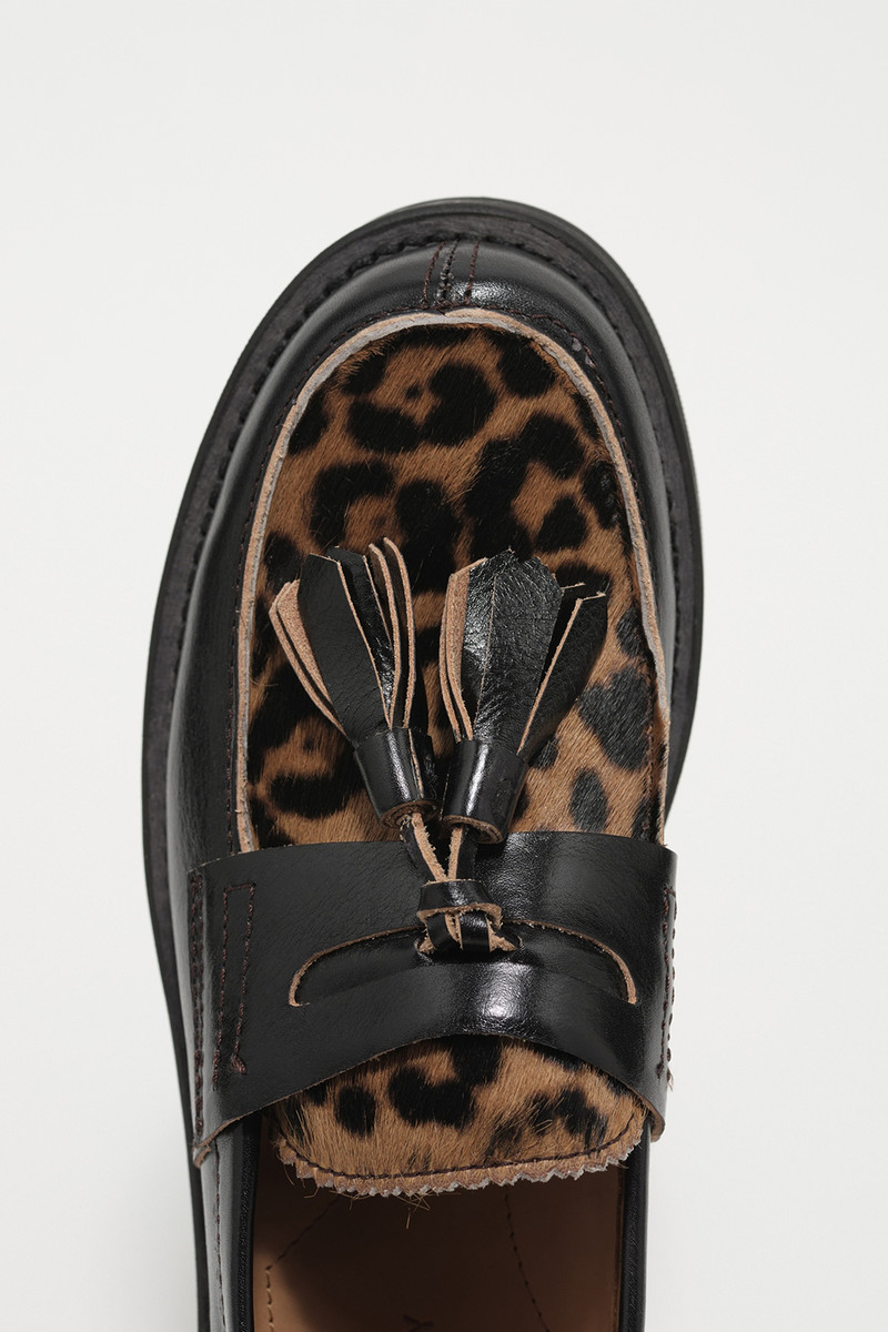 Our Legacy Tassel Loafer Honky Tonk Leo Hair On Hide outlook