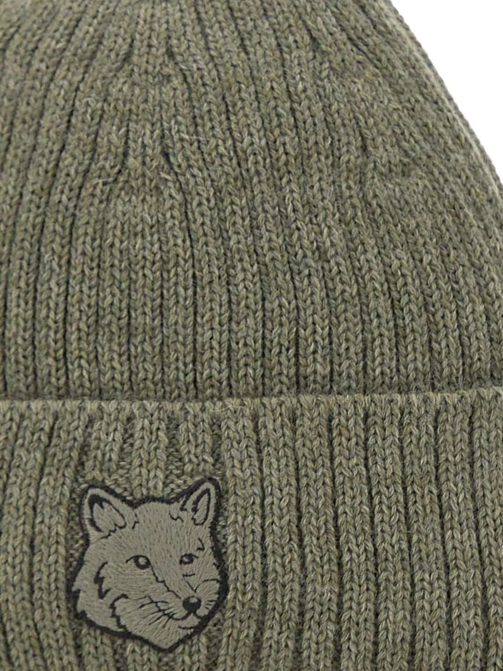 fox-head ribbed beanie - 5