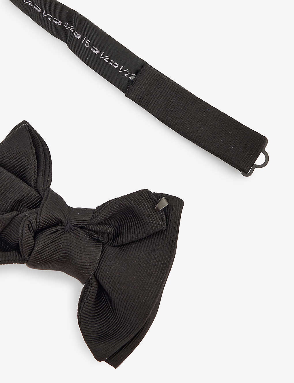 Pre-tied grosgrain silk bow tie - 3