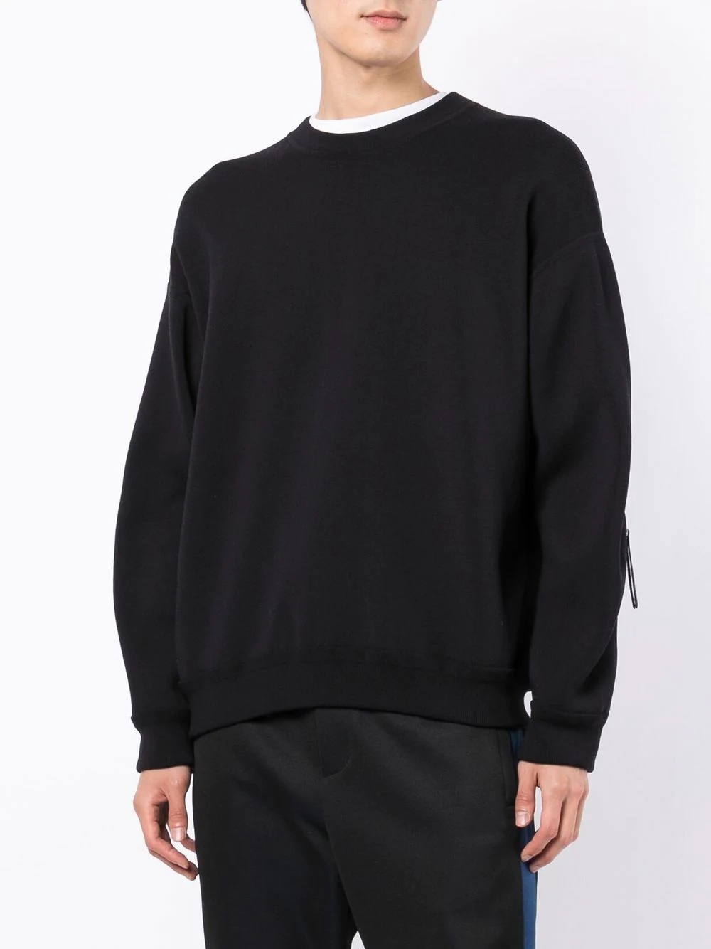 crewneck zip-sleeve jumper - 3