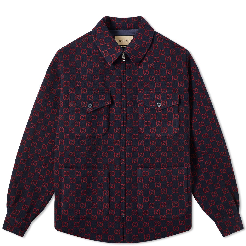 Gucci GG Jacquard Shirt Jacket - 1