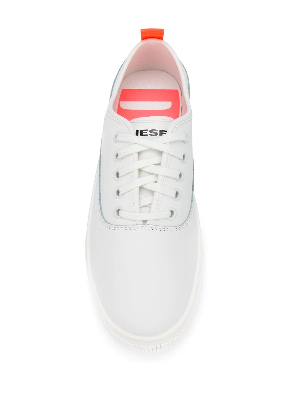 contrast pull-tab sneakers - 4