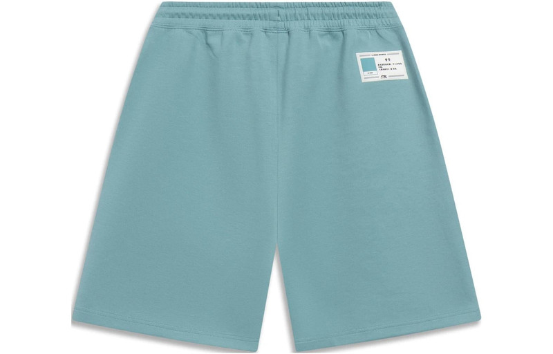 Li-Ning Li-Ning Chinese Color Label Logo Shorts 'Teal' AKST079-6 outlook