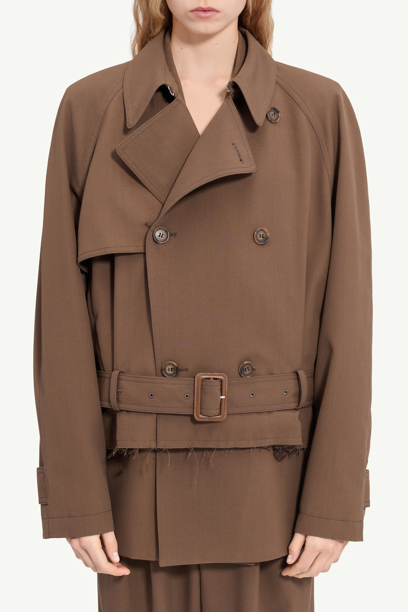 Belted wool blend jacket 4