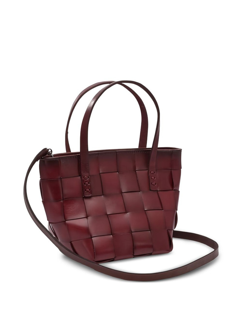 DRAGON DIFFUSION mini Japan woven-leather tote bag outlook